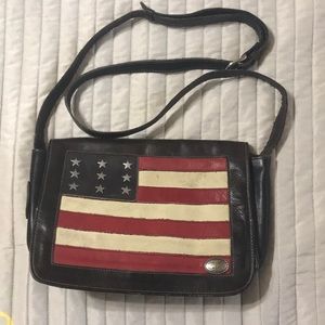 American West Handmade American Flag Purse
